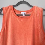 Beyond Yoga Out Of Town Terry Sleeveless Stretch Waist Mini Dress Orange Dream Photo 2