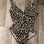 MiracleSuit  | Escape One Piece Swimsuit Giraffe Print Brown Swim Suit Bathing 12 Photo 0