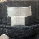 H&M Womens New  High Waist Black Denim Shorts Photo 2