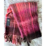 Frye NWT Brushed Plaid Fringe Scarf Photo 3