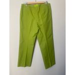 Lafayette 148 New York Barrow Straight Leg Pants Green Women's sz. 12 Photo 2