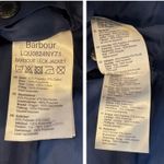 Barbour Leck Water Resistant Baffle Navy Quilted Coat Size US/12 Photo 13