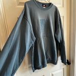 France Souvenirs Paris Eiffel Tower Graphic Sweatshirt Womens Size XL Blue Photo 4