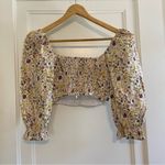 Aritzia Wilfred Vilette floral crop top Photo 4