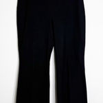 Theory Wide-Leg Pants Black Trousers High Rise Size 14 Photo 0