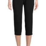 Athletic Works NWOT Black Capris Drawstring Exercise Pants Size Small Photo 0