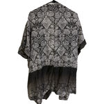 Bryn Walker Jacket Womens XL White Black Cotton Silk Floral Ombre Top Boho Photo 8