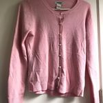 CB Design Pearl Button Down Cardigan Pink Size M Photo 1