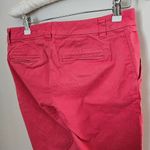 Gap Khakis Pants Hot Coral Broken-In Straight Casual Solid Spring Staple Pink Photo 3