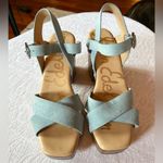 Sam Edelman Women's Josefine Sky Blue Platform Wedge Sandals Size 7.5 Photo 1