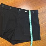 Maeve Anthropologie  Black  Linen Shorts size 14 Photo 4