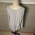 CAbi  Oversized Striped Long Sleeve Tee Top Size M‎ Photo 2