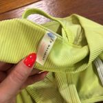 Free People Movement Neon Yellow Ribbed Sports Bra Size Small Photo 3