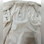 Textured Embellished Jacket Topper Ivory Gold Size 8 Medium Or Chicos 1 Photo 7