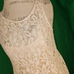 Free People Womens Ivory Miles Of Lace Mini Dress Small Photo 2