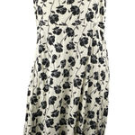 Gap Womens White Black Floral Sleeveless Cami Camisole Midi A-Line Dress Sz XXL Photo 0
