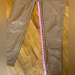 A New Day Brown Faux Leather Leggings Photo 2