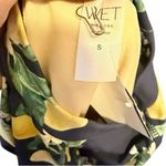 WET Navy Lemons Long Sleeve Bathing Suit Top nwt Yellow Photo 4