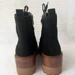 Vince Camuto Debsen Black Suede Croc Lug Sole Platform Combat Boot Lace Up 6 Box Photo 5