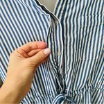 Lulus  Lifestyle Striped Long Sleeve Shirt Dress Blue/White Sz XS Photo 4