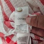 Liverpool  Red & White Plaid Lightweight Mandarin Collar Pullover Size Medium Photo 7