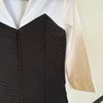 Y2K Office Siren Blouse Business Casual Corporate Goth Textured Corpcore Small Photo 3