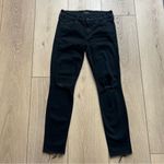 Mother Jeans The Looker Ankle Fray Guilty as Sin Black Color Size 27 Photo 4