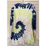 Old Navy Tie Dye Blue/Pink Crew Neck Sweatshirt Size Medium Long Sleeve Photo 3