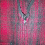 Woolrich  M Wool Sleeveless Red Tartan Plaid Zip Front Pocketed Vest Photo 5