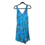 Shyloh Made in Italy Blue Gauzy Gauze Floral Sleeveless Flowy One Size NEW Photo 3