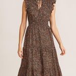 BB Dakota by Steve Madden Floral Tiered Midi Dress Small Boho Fall Photo 0