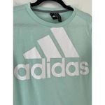 Adidas Pastel Green Spell Out Short Sleeve Crop Top T-Shirt Women’s Size XS Photo 2