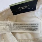 Abercrombie & Fitch Abercrombie Women's Jeans High Rise The Cropped Wide Leg Raw Hem 32 Short White Photo 11