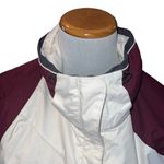 Columbia sport women white burgundy red winter ski jacket xl5865 large STAINS Photo 1