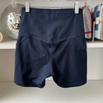 Girlfriend Collective  Navy Blue High Waisted Run Short Photo 5
