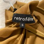 Retrofete Barbara Silk Ruched Mock Neck Mini Dress in Olive Green Small Photo 9