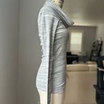 Ingrid And Isabel  Gray Womens Cowl Neck Maternity Long sleeve shirt Photo 3