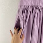 Contrarian Lilac Light Purple Barbara Bibb V Neck Backless Formal Mini Dress Photo 6