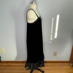 DKNY Pure Y2K- Velvet and Silk Tube Dress - Black- Ruffled Hem- Size 8- NWT Photo 4