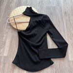 The Range NWT  ribbed one shoulder‎ mock neck sweater Photo 6