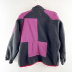 Urban Outfitters  BDG Bruce Fleece Spliced Zip Up Jacket Black Purple Medium Photo 3