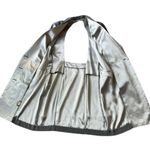 American Vintage 80's Gray Sliver Coat Dress with sexy back cutout size small Photo 11