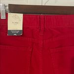 st. john's bay  Vibrant Red Flare Corduroy Pants Photo 2
