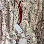 Floral White and Red women Dress Size 1X Photo 1