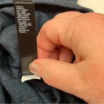 Athleta Harmony Hoodie Sweatshirt Ribbed Stretch Blue Heather Womens Size XS Photo 5