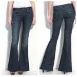 Vince Flare Low Rise Jeans in Mykonos Wash Distressed Size 28 Photo 1
