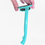 1960s Vintage Aqua Blue Mod Sunglasses Riveted Round Frame Retro Mod Eyewear Photo 4