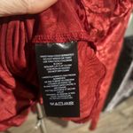 Anthropologie Sheer Velvet Burnout Top - Wine/Red - XXS -EUC Photo 5