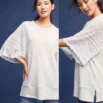 Akemi + Kin  Anthropologie Coro Dolman Crochet Sweatshirt Women's XS Cream Boho Photo 1