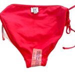 Becca Coral Adjustable Tie String Basic Fit Bikini Bottoms Photo 3